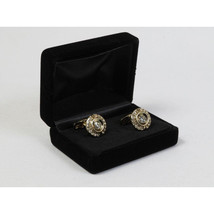 Men's Fashion Cufflinks By J.Valintin Silver/Gold Plated With Crystals JVC-14 image 2