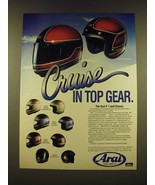 1990 Arai F-1 and Classic Motorcycle Helmets Ad - Cruise in top gear - £14.78 GBP