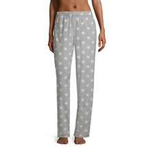 Sleep Chic Women&#39;s Minky Pajama Pants Gray Stars Size X-Large Super Soft... - £14.14 GBP