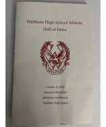 2002 Waltham MA High School Athletic Hall of Fame Ceremony Program - £11.40 GBP