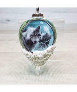 Vintage Bradford Call of Wilderness Wolf Christmas Ornament Night Watch ... - £14.97 GBP