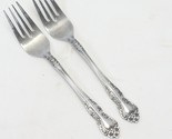 Ekco Eterna Stainless Beaumont Salad Forks 6 1/2&quot; Lot of 2 - £6.88 GBP