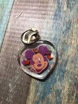 mickey mouse heart keychain Disney Acrylic Vintage - £3.13 GBP