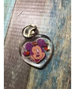 mickey mouse heart keychain Disney Acrylic Vintage - £3.13 GBP