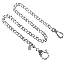 Stainless Steel Pocket Watch Chain Albert Chain Curb Link Chain Lobster Clasp 92 - £14.13 GBP
