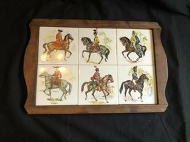 antique dutch tile tableau militaria. - $129.00