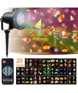 20 Pattern Outdoor Christmas Projector Laser Light Snow Landscape Garden... - £34.59 GBP