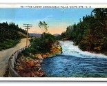 Lower Annonoosuc Falls White Mountains New Hampshire NH Linen Postcard H20 - £2.29 GBP
