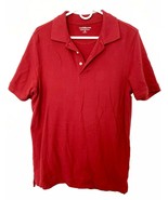 Man&#39;s Carmine Red Polo Shirt, 3 Button, Med, Croft and Barrow, Signature... - £7.79 GBP