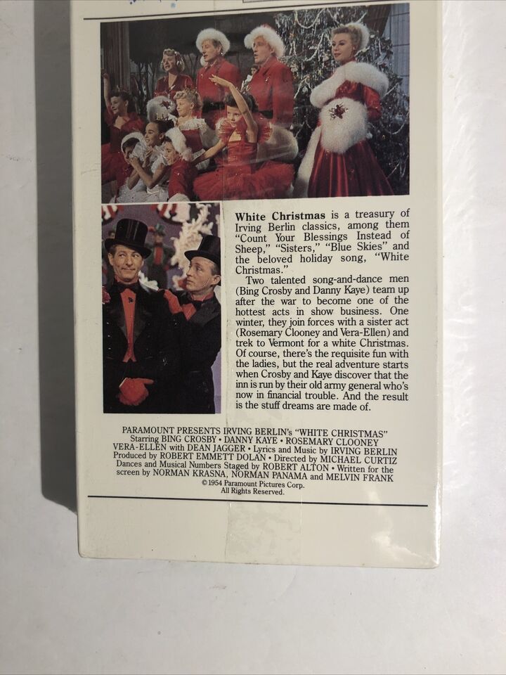 1 Ea SNOW-WHITE CHRISTMAS-IRVING BERLIN'S-VHS 1954-BING CROSBY-NEW SEALED-SHIP24 Item image 7