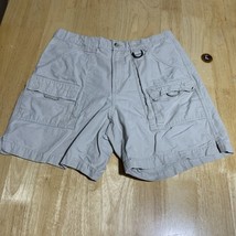 Columbia Sportswear Men&#39;s Cargo Shorts Hiking Flat Front Khaki Size L - $17.70