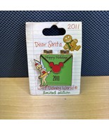 Disney Tinker Bell Happy Holidays 2011 Pin Dear Santa Letter LE 1500 Chr... - €19,77 EUR