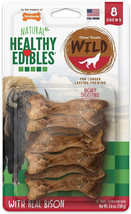 Nylabone Healthy Edibles Natural Wild Bison Chew Treats Small 96 count (12 x 8 c - £103.77 GBP