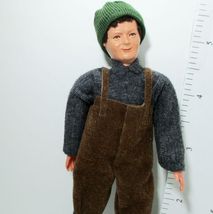 Fisherman Dressed Man Doll Caco 07 0840 Flexible Dollhouse Miniature - £29.80 GBP