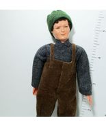 Fisherman Dressed Man Doll Caco 07 0840 Flexible Dollhouse Miniature - £30.06 GBP