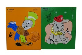 Playskool Walt Disney Jiminy Cricket Dumbo Wooden Puzzle 190-6 190-12 - $256.83 MXN