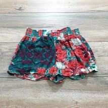 Mossimo Supply Womens Shorts Medium Culotte Tropical Floral Elastic Soft... - £10.38 GBP