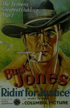 Ridin for Justice - Buck Jones - Movie Poster - Framed Picture 11 x 14 - £25.70 GBP
