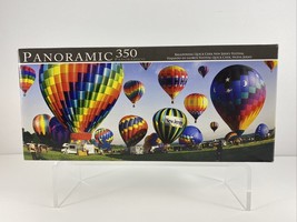 Panoramic HOT AIR BALLOON FESTIVAL 350 Piece Jigsaw Puzzle New Jersey 18... - $2.76