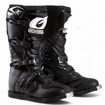 Oneal Rider Size 12 Black Racing Motocross Sport Boots 0325-110 - $139.99