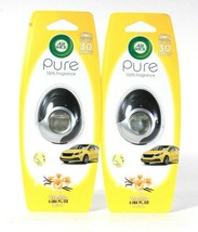 2 Count Air Wick Membrane 0.084 Oz Pure Vanilla 100% Fragrance Car Air Freshener