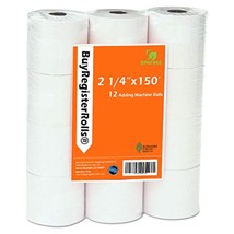 (12 Rolls) 2 1/4 X 150 Ft White Adding Machine Tape Paper Rolls Premium ... - £26.58 GBP