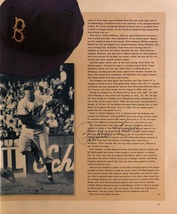 PEE WEE REESE Autographed Hand SIGNED 1991 KELLOGG’S MAGAZINE Page DODGE... - $29.99