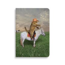 The Cat Cowboy on a Horse Journal - Cat in the Hat Journal - Printed Jou... - £19.53 GBP