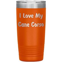 Love My Cane Corso v4-20oz Insulated Tumbler - Orange - £23.82 GBP