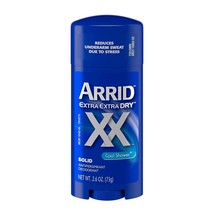 Arrid Deodorant 2.6 Ounce Solid XX Cool Shower (76ml) (6 Pack) - £36.76 GBP
