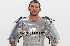 Armor Gothic Gorget With Pauldrons - Metallic -One Size Armour By NauticalMart - £103.10 GBP