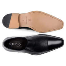 Belvedere Men's Shoes Italian Soft Deerskin ANDREO Black image 6