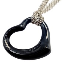Authenticity Guarantee

Tiffany &amp; Co Silver Peretti 35mm Large Open Onyx... - $2,250.00