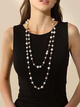 Faux Pearl Decor Layered Necklace - £14.15 GBP