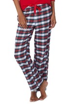 LAUREN RALPH LAUREN Womens Woven Plaid Pajama Pants,Red Plaid,X-Small - $70.00