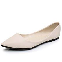 Women flat shoes fashion flat with women&#39;s shoes shallow mouth pointed size 35-4 - £21.61 GBP