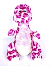 Ganz Webkinz Spotty Dinosaur Plush Pink Purple HM339 Stuffed Animal 9.5&quot; - £11.68 GBP