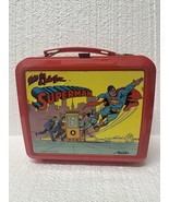 Vintage 1986 &quot;THIS IS A JOB FOR SUPERMAN LUNCHBOX NO THERMOS - $46.16 CAD