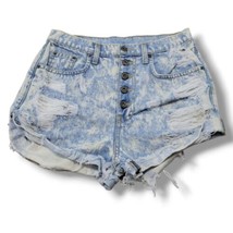 Carmar Shorts Size 27 W28&quot;L2&quot; Acid Washed Destroyed Distressed Jean Shor... - £20.23 GBP