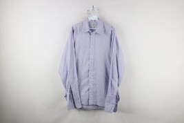 Vintage 90s Burberrys of London Mens 15 33 French Cuff Collared Button Shirt USA - $74.20