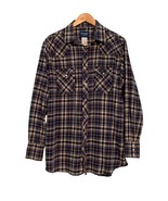 Vintage Mens Wrangler Shirt Flannel Pearl Snap Western Cowboy Chest 50” ... - $319.89 MXN