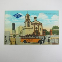 Vintage Postcard Gray Line Electric Bus El Paso Co Sightseeing Juarez Mexico - £7.98 GBP