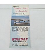 Vintage Wonderful World Of Houseboating Mississippi River Holiday Vacati... - $17.81