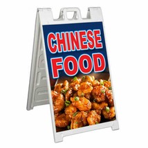 Chinese Food Signicade 24x36 Aframe Sidewalk Sign Banner Decal Kung Pow Rice - $42.70+