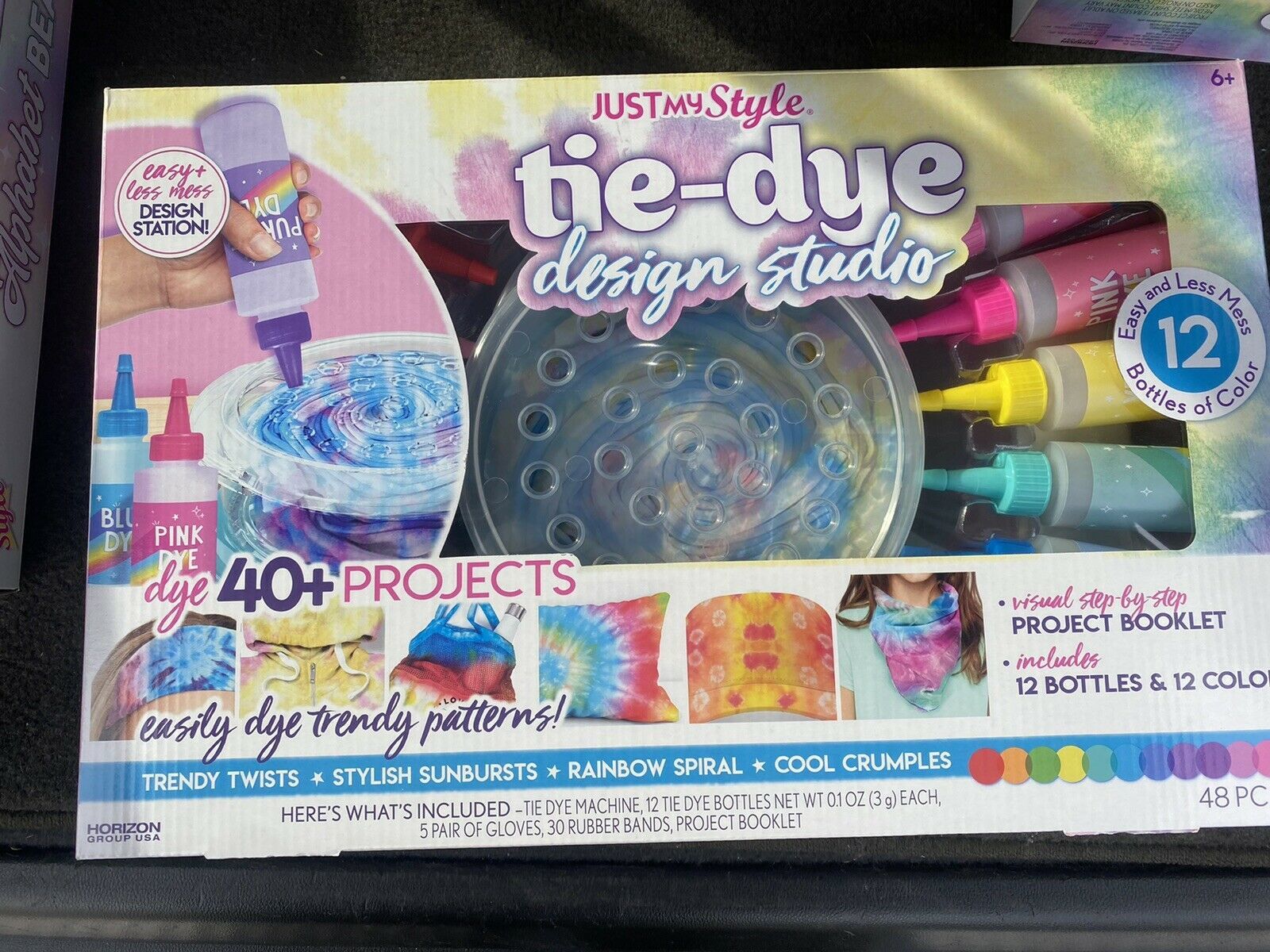 Primary image for Just My Style Tie-Dye Design Studio by Horizon Group USA DIY Tie Dye Kit
