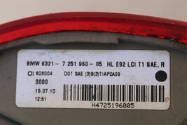 11-13 BMW E92 M3 328i 335i LCi Coupe Outer Taillight Light Lamp Pasngr Right RH image 8