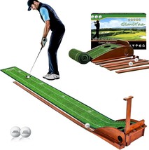 Golf Putting mat Green Indoor and Outdoor with Auto Ball Return,Game Pra... - $124.90 CAD
