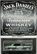 Green &#39;66 CHEVY NOVA CUSTOM Hot Wheels Jack Daniels Whiskey Series w/Real Riders - £74.74 GBP