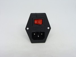 AC-01A 3D Printer CNC Machine 10A 250V Power Switch Button Fuse Red LED Light A+ - £8.39 GBP