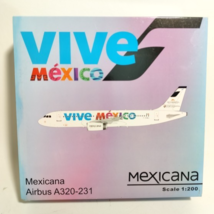 1:200 Airbus A320-231 Mexicana JC Wings Vive Mexico F-OHMJ Diecast JC222 - $209.99